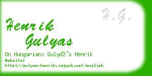 henrik gulyas business card